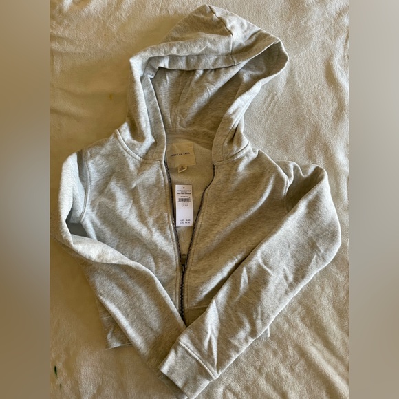 cropped zip-up sweater - Picture 1 of 2